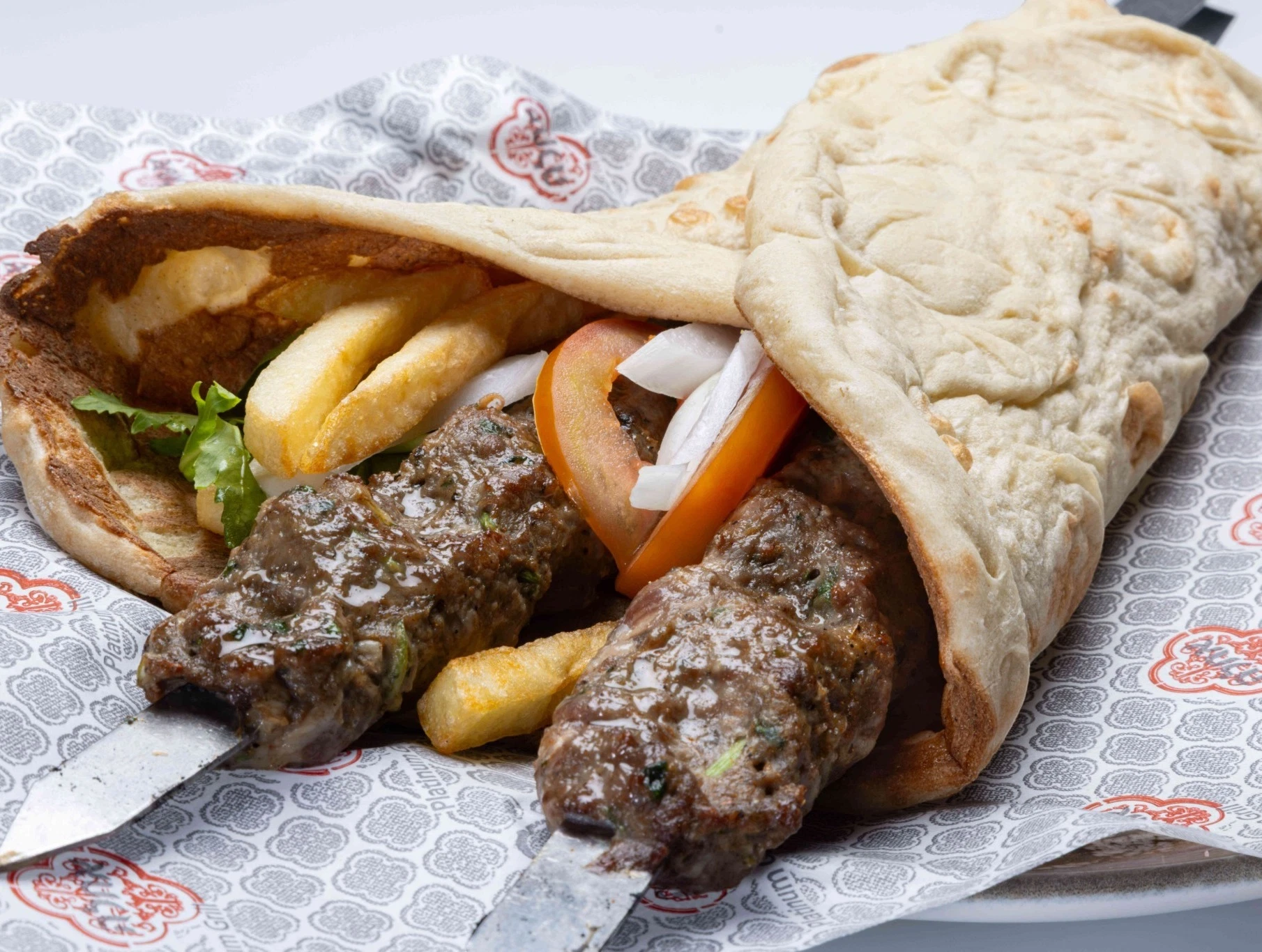 2 שיפודים בלאפה אחלה כפר סבא