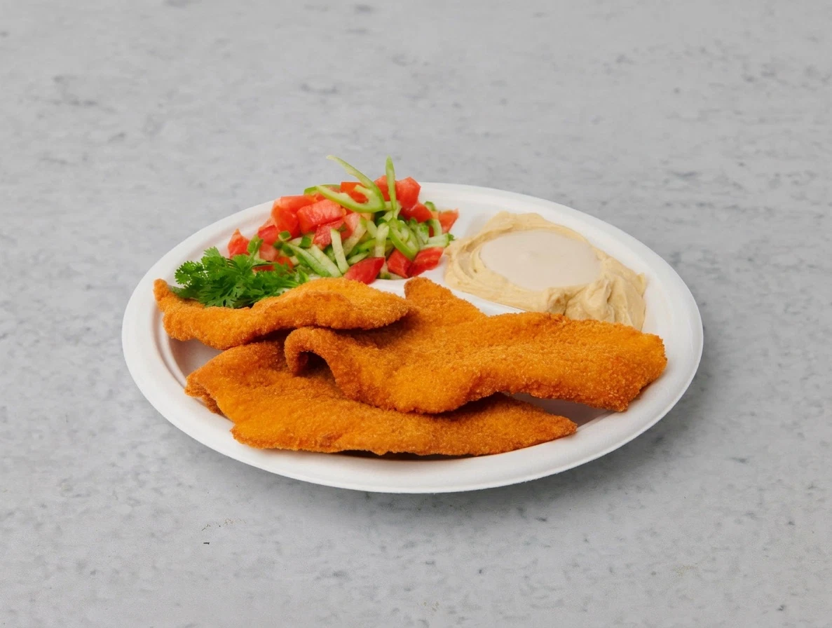 צלחת שניצל דבוש חולון