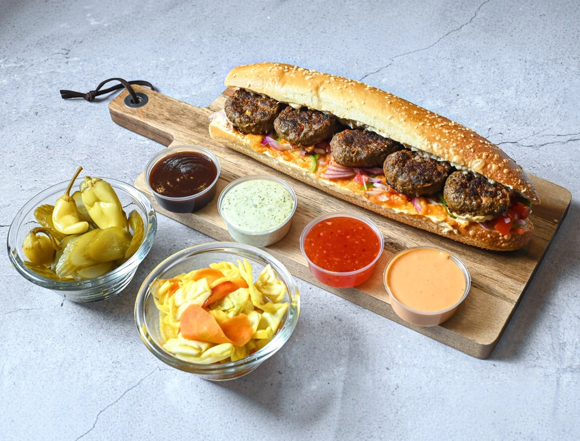 קבב בבגט בגט הדודים קרית חיים