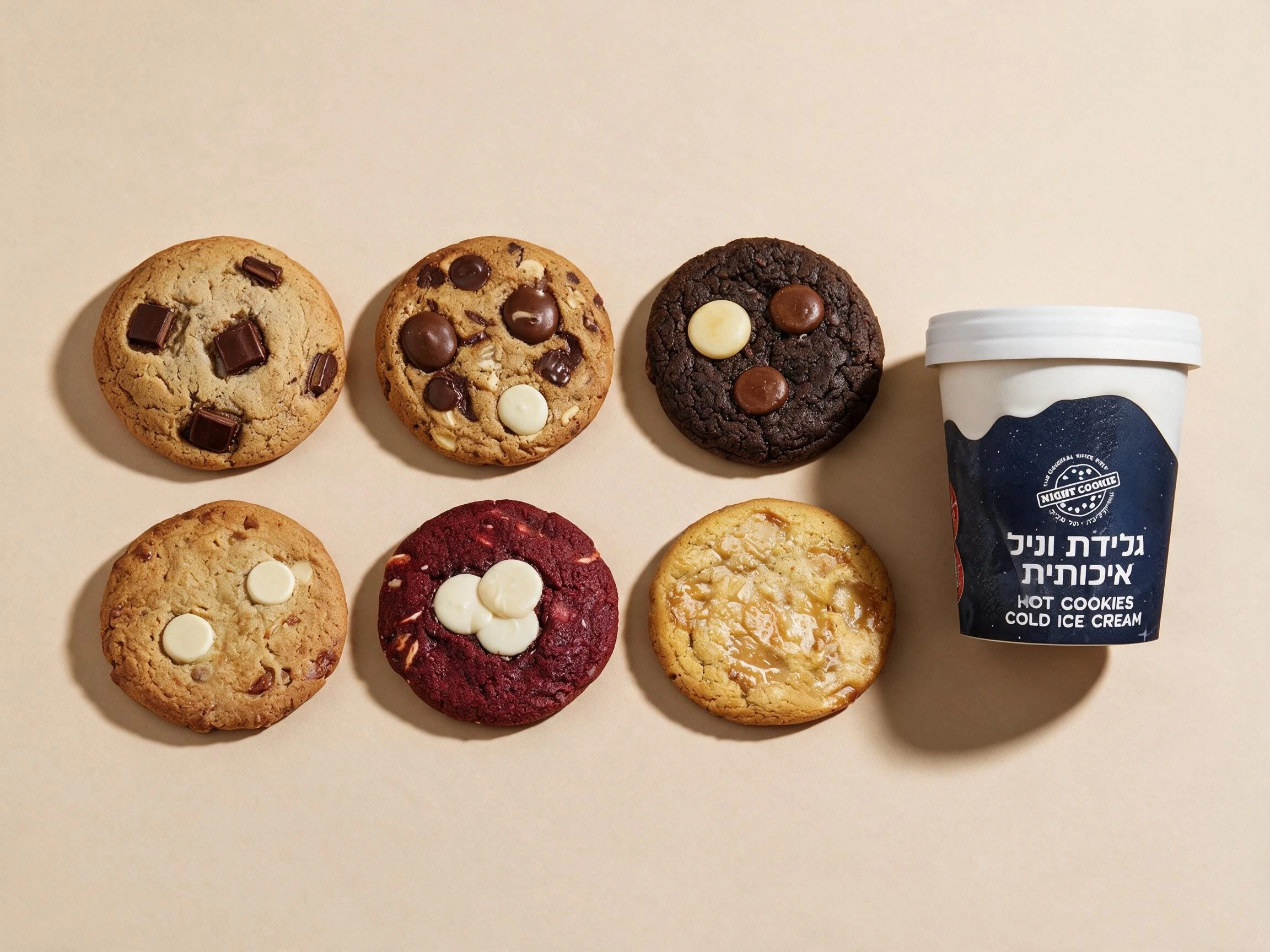 שישיית עוגיות + גלידה Night Cookie 🍪 נייט קוקי | חיפה